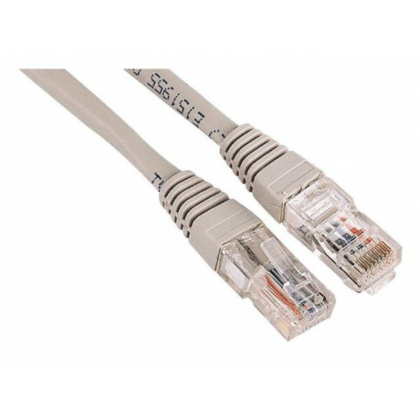 Communicatie kabel twee meter CAT5 U/UTP grijs