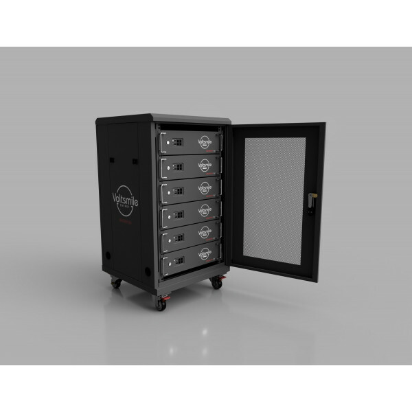 Voltsmile RPC 20U Cabinet (max 6 accu) 300A