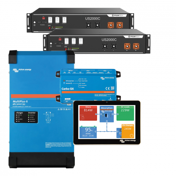ESS thuisbatterij set 3x3 kVA(7200W)  - 17,8kWh opslag