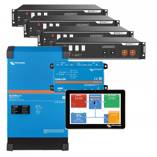 ESS thuisbatterij set 3x5 kVA(12000W) - 28,8kWh opslag
