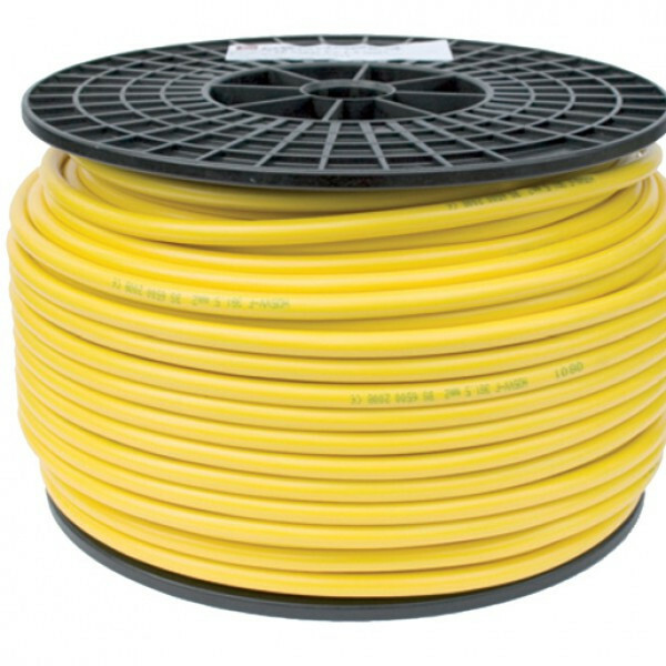 Ronde PVC kabel H05VV-F geel 3x2,5mm²  per 50 meter rol