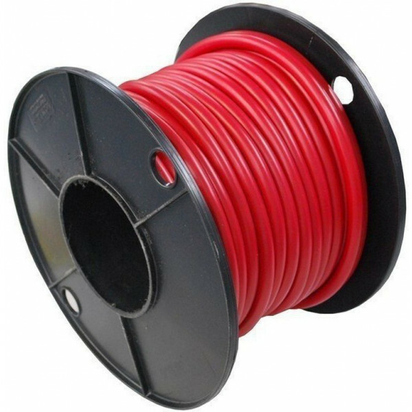 Accukabel rood 16mm² rol 25 meter