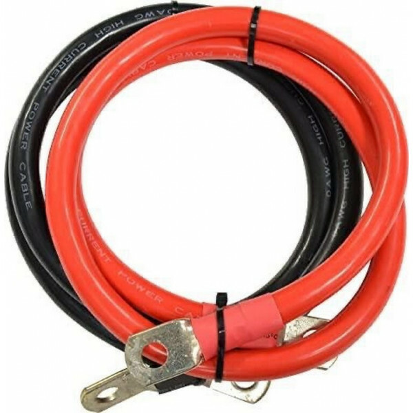 Kabelset 35mm² 1,5 mtr rood en zwart M8-M8