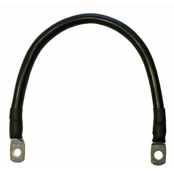 Accukabel verloop zwart 25mm² 30cm M10-M10