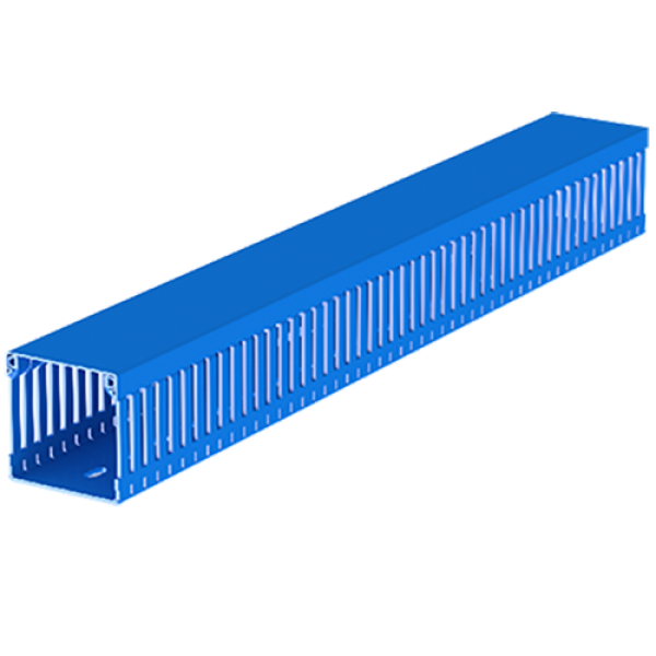 Kabelgoot blauw 60 x 60 mm, lengte 2 meter