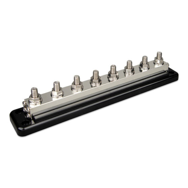 DC Verdeelrail 600A 8x M10 inclusief ABS kap