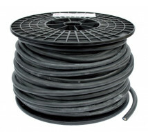 Zwarte autokabel 2x 2,5mm²  per 100 meter rol