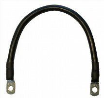 Accukabel verloop zwart 16mm² 30cm M6-M6